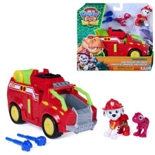 Paw Patrol The Dino Movie Marshall Dino Rescue Firetruck Toy Vehicle