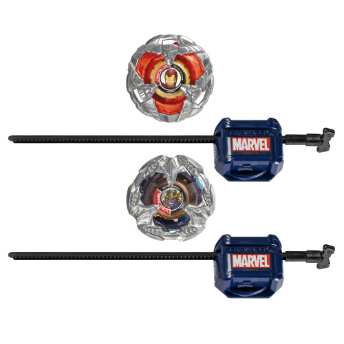 BeyBlade Beyblade X Marvel Collab Iron Man 4-80B vs. Thanos 4-60B Multipack Set 2