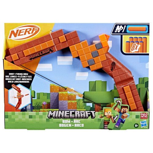 Nerf Nerf Minecraft Bow Dart Blaster, 8 Nerf N1 Darts 2