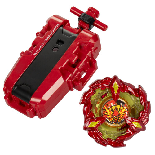 BeyBlade Beyblade X Soar Phoenix Deluxe Set Includes String Launcher  RightSpin Top 1