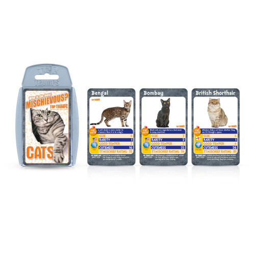 Top Trumps Top Trumps Cats Classics Card Game learn about the Bengal cat British Short 1