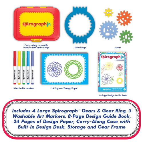Spirograph Junior Set with Jumbo Pieces for Easy Creative Drawing 1