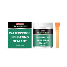 (300g*1+Brush*1) JAKEHOE transparent waterproof sealant for home wall tile crack bonding multi-surface sealing to prevent leakage
