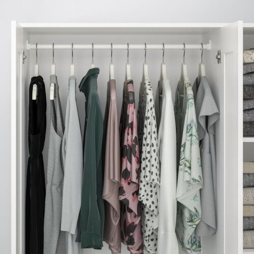 IKEA BRIMNES 3 Door Wardrobe with Mirror 117cm 2