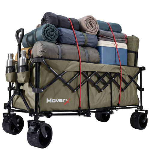 MoverX 300L Folding Festival Wagon - Khaki