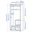 IKEA BRIMNES 2 Door Wardrobe 78x50x190 cm 4