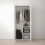 IKEA BRIMNES 2 Door Wardrobe 78x50x190 cm 6