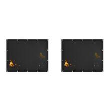 2X Brandwerende Hitteschild voor Muur Achter Grill Beschermt Dekomheining Tegen Grillhitte, Hitteschild Grillmat voor Buitengrill