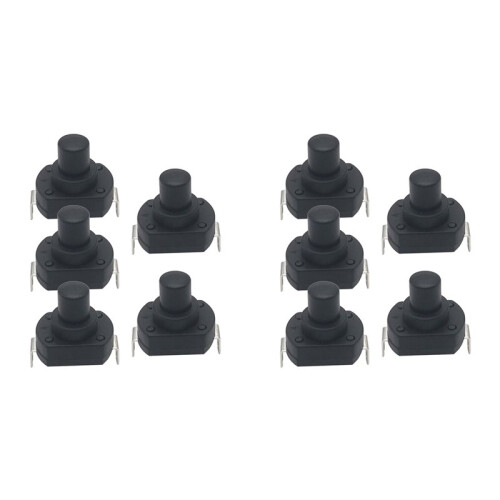 10X Flashlight  Button Power Self-Locking 6A Flashlight Button Ship-Type High Current Press to Power  17.8mm