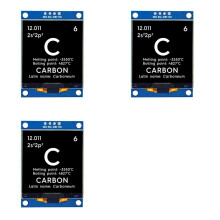 3pcs 1.5 Inch 128x128 OLED Shield Screen Module, High Quality SPI I2C Display for STM32 and DIY
