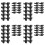 80PCS Post Inserts Connectors for Shelf Heavy Duty Shelving Unit - Plastic, Injection Molded, Sturdy & Strong Support 1