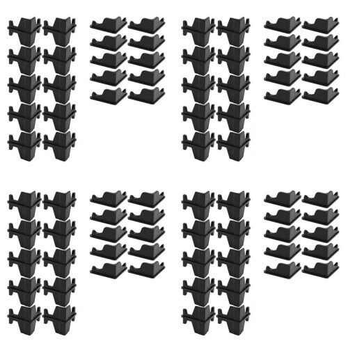 80PCS Post Inserts Connectors for Shelf Heavy Duty Shelving Unit - Plastic, Injection Molded, Sturdy & Strong Support