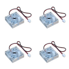 4X 12V Computer Grafische Kaart Koelventilator, Halfgeleider Harde Schijf Chip Koellichaam, 4 cm Aluminium Koelradiator