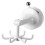 2X Rotatable Kitchen Hook - 6-Claw Suction Cup Wall Mount for Spatulas & Cookware, Drill-Free Plastic Storage Solution 2