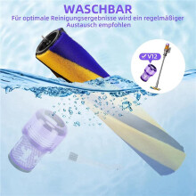 2Ensemble Pièces de Rechange Filtre V12 pour Aspirateur pour V12 Detect Slim Series Accessoires Brosse et Filtres pour Aspirateur