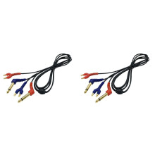 2X Cable for TDH39 DD45 Audiometry Air Conduction Headsets Headphone Audiomter Headsets Cable Earphone Accessories