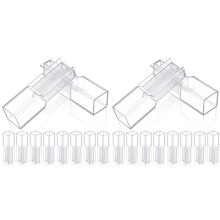 400pcs 1.5ml Disposable Plastic Cuvette Polystyrene Cuvette with Two Light for Spectrophotometers