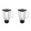2X Replacement Parts 5-Cup Square Plastic Jar with Lid,Compatible for  Blenders 1