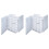 2X Double Sided 46 Grids Sewing Organizer,Sewing Spool Thread Storage Box, for Embroidery Floss, Jewelry 1