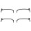 2X Semi-Rimless Frames for  Glasses  Glasses for Myopia, Astigmatism, and Hyperopia. 1