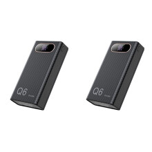 2X Winterbestendige PD100W Powerbank Behuizing, 6x21700 Batterij DIY Behuizing, PPS/PD3.0/QC3.0 voor Laptop en Telefoon