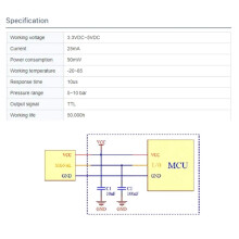 4Pcs PTFS-IR2107D Slot Photoelectric Level Sensor Tube Liquid Water Detect 6-8mm Diameter for Contactless External Pipe
