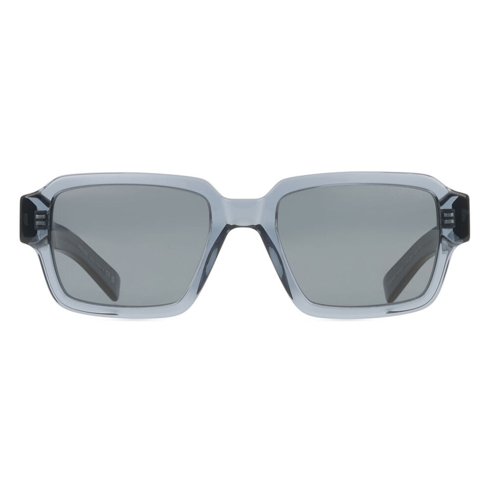 Prada Man Sunglass PR 02ZS - Frame color: Transparent Ocean, Lens color: Dark Blue - Image 4