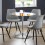 Kudos Chrome & Glass Pedestal Table 1
