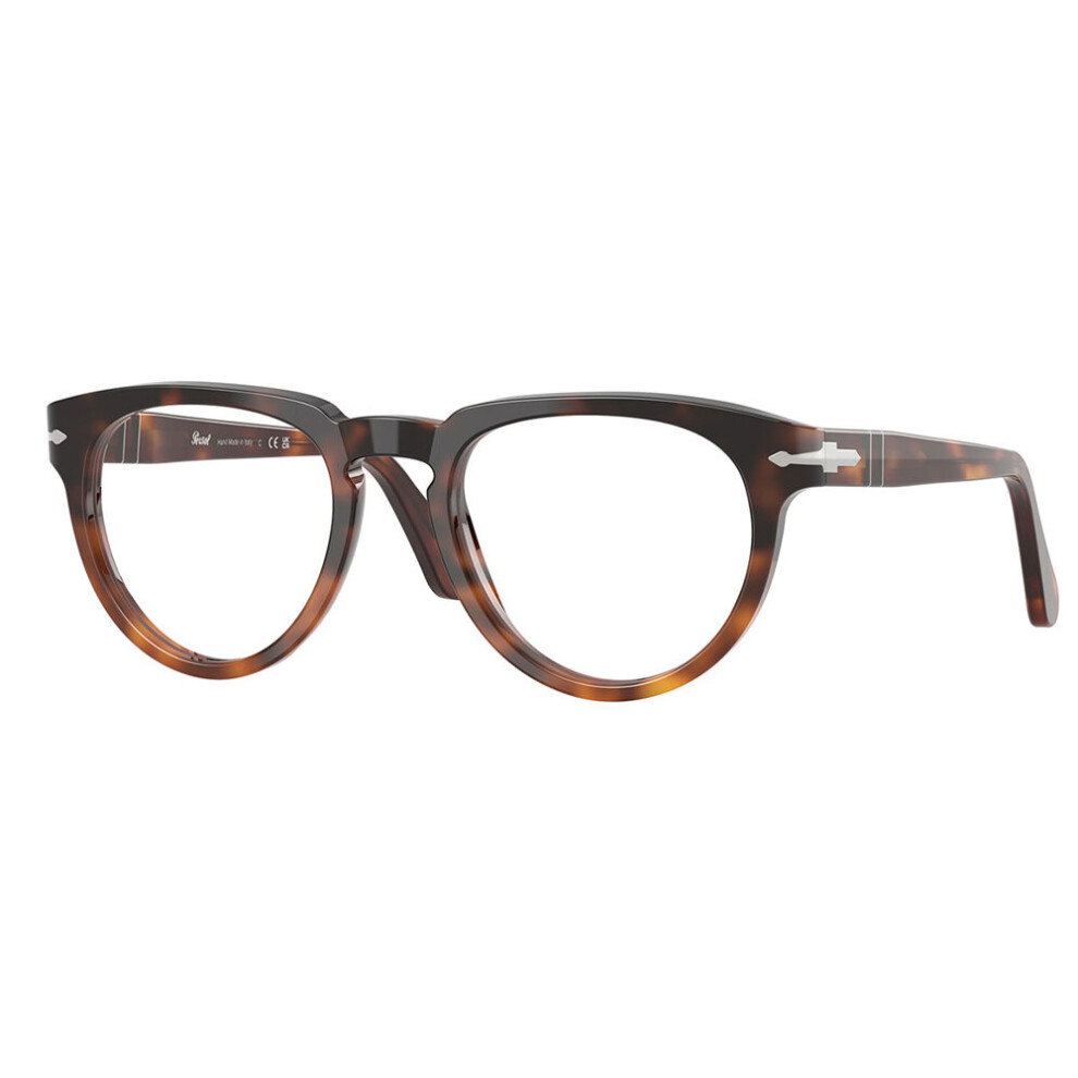 Persol Unisex Brown Po3377v 1160 Optical Frames Acetate Pantos Normal - Image 3