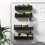 Magnetic Storage Rack 2pcs/4pcs, Wall Mounted No-Drill Shelf for Kitchen & Bathroom, Space-Saving 3