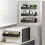Magnetic Storage Rack 2pcs/4pcs, Wall Mounted No-Drill Shelf for Kitchen & Bathroom, Space-Saving 6
