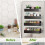 Magnetic Storage Rack 2pcs/4pcs, Wall Mounted No-Drill Shelf for Kitchen & Bathroom, Space-Saving 7
