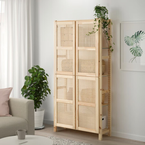 IKEA IVAR Shelving Unit with 4 Doors 89x179 cm