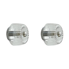 2X Moderne Wandleuchte Aus Glas, E14-Glühbirne Kompatibel, Dekorative Lampe für Schlafzimmer, Wohnzimmer, Flur, Warmes Licht, A