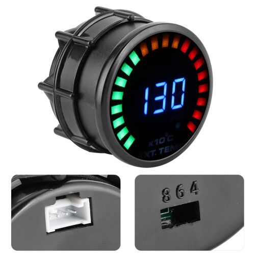 52mm Abgastemperatur LED Meter 12V Digital 2