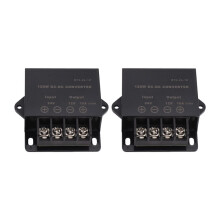 2 Pack 24V to 12V 10A 120W Step-Down Converter Voltage Regulator Reducer Compatible with Cart Truck RV