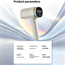 Touch Screen IPL Device Electric IPL Permanent Laser Hair Removal Epilator for Legs Underarms Body White EU Plug
