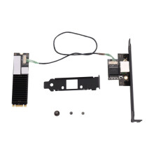 10Gbps M.2 Ethernet Network Card M.2 (B+M Key) to 10Gbps RJ45 Ethernet Network Card AQC113 Chip for Windows Linux