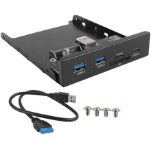 USB 3.0 for Micro-, TF Flash 3.5 Internal Card Reader USB-C Type-C Front Panel Dual USB 3.0 Port Floppy Hub.
