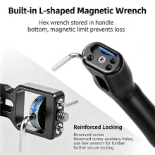 Universal Camera Cage Left /Right Side Aluminum Alloy NATO Rail Handle with Cold Shoe for Cage Video Shooting