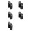 10Pcs Portable Laptop Stand Computer Riser Lift Self-Adhesive Foldable Invisible Notebook Adjustable Height Stand Black 1