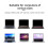 10Pcs Portable Laptop Stand Computer Riser Lift Self-Adhesive Foldable Invisible Notebook Adjustable Height Stand Black 7