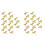 40PCS Gold Cabinet Knobs 2 Inch,Brass Drawer Knobs Single Hole Gold T Bar Hardware Drawer Pulls for Home Cabinet Door 1