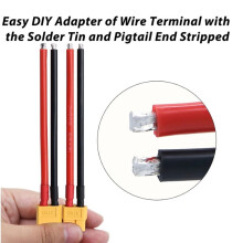 10PCS XT60 Connector Plug Cable Female and Male with 14AWG Silicon Wire Cables for RC Lipo Battery Connectors Airplane