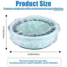Transparent Pedicure Liners Disposable,Pedicure Bowl Liners with Elastic Band, Unbreakable Pedi Liners Disposable 200pcs