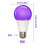 4 Pack LED Black Light Bulb 9W, A19,E26 Base,Party Glow Decor, Non-Dimmable UV Blacklight Bulb Replace 100W,385-400nm 7