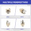 Jack 6.5 Two-Channel Audio Cable Connector Plug Socket With A  Stereo 6.5 Female For Guitar 6