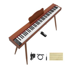Piano numérique - DUOKU - 5306 - 88 touches semi-lestées - 600 sonorités et rythmes - MIDI & prise casque