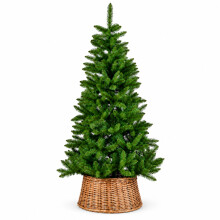 1.8m Green Artificial Christmas Tree 6ft with Metal Stand & 529 Branch Tips