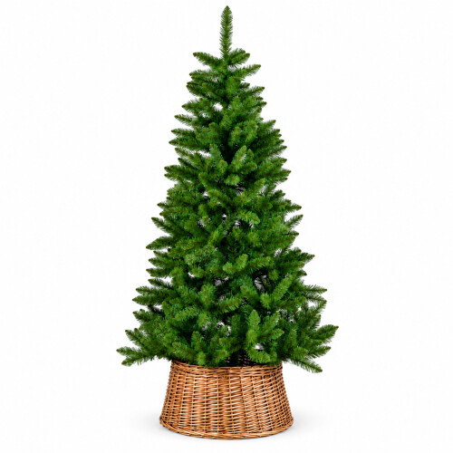 1.8m Green Artificial Christmas Tree 6ft with Metal Stand & 529 Branch Tips